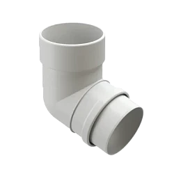 Колено трубы d-100 мм 72° ПВХ Döcke Lux