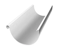 Желоб полукруглый d-150 мм 3 м Grand Line PE Полиэстер двухсторонний 0,55 RAL 9003