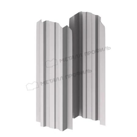 Прямоугольный Lane Norman 0,5 RAL 9006 фигурный