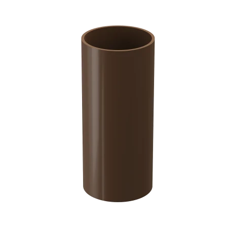 Труба водосточная ПВХ d-80 мм 1 м Döcke Standard светло-коричневая RAL 8017
