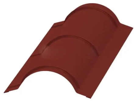 Планка конька круглого Металл Профиль R110x2000 0,50 PURETAN цвет RR 29