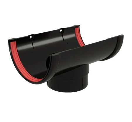 Воронка желоба ПВХ d-120x90 мм Grand Line Классика черная RAL 9005