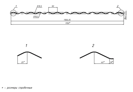 МП-18 (гофра) Norman 0,5 Ral 3020 МП-18 (гофра) Norman 0,5 Ral 3020