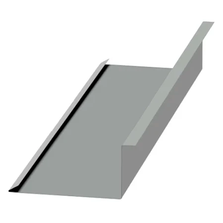 Планка примыкания нижняя Металл Профиль 250x122x2000 0,5 Norman цвет RAL 9006