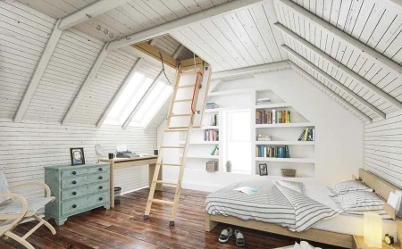 Чердачная люк-лестница Döcke Lux в Санкт-Петербурге фото