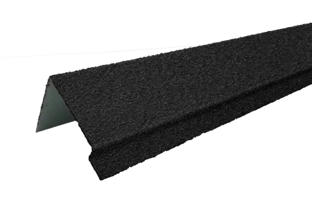 Наличник оконный металлический Lux Hauberk (гранулят) черный