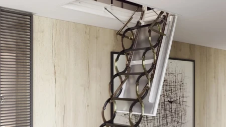 Чердачная люк-лестница Oman Ножничная противопожарная Nozycowe PP в Санкт-Петербурге фото