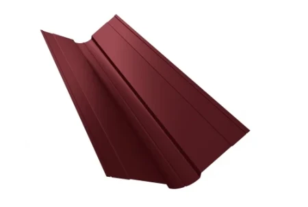 Планка ендовы верхней фигурной Grand Line 100x100 0,45 Полиэстер цвет RAL 3005