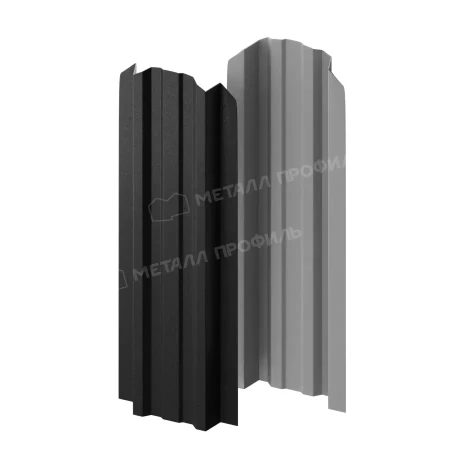 Прямоугольный Lane Viking 0,45 RAL 9005 фигурный