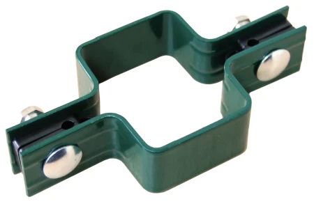 Крепление хомут 60x40 мм (укомплектовано антивандальными гайками) RAL 6005