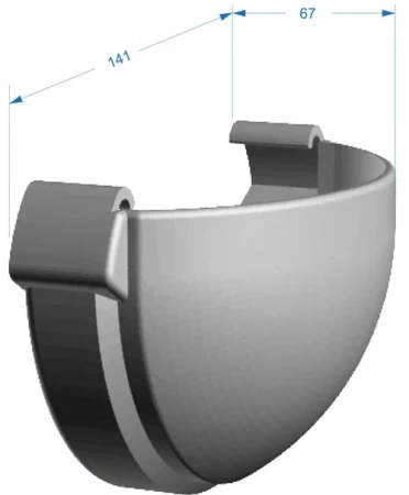 Заглушка желоба ПВХ Döcke Lux в Санкт-Петербурге фото