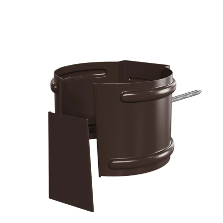 Кронштейн трубы на кирпич d-100 мм Металл Профиль FORAMINA PUR Purman двухсторонний 0,6 RAL 8017