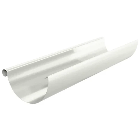 Желоб водосточный d-125 мм 3 м Металл Профиль GRANDSYSTEM Полиэстер 0,5 RAL 9010