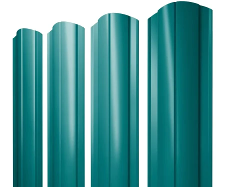 Полукруглый Slim Полиэстер 0,45 RAL 5021 фигурный Полукруглый Slim Полиэстер 0,45 RAL 5021 фигурный