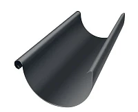Желоб полукруглый d-125 мм 3 м ГрандЛайн GL PE Matt Полиэстер Matt 0,55 RAL 7024 (графитовый серый)