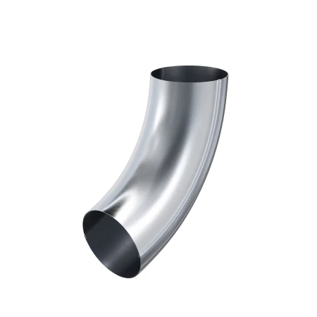 Колено трубы d-90 мм Aquasystem Premium 0,5 Оцинкованное