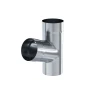 Тройник трубы d-90 мм Aquasystem Premium 0,5 Оцинкованный
