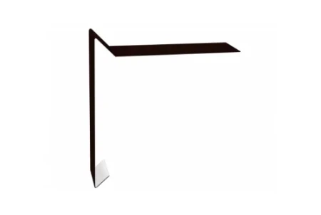 Планка ветровая для мягкой кровли Grand Line 130x25x100 0,45 Drap цвет RR 32