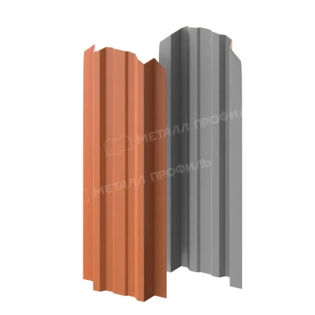 Прямоугольный Lane Norman 0,5 RAL 8004 фигурный