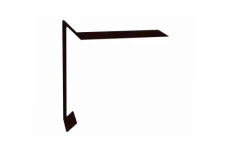 Планка ветровая для мягкой кровли Grand Line 130x25x100 0,45 Полиэстер цвет RR 32