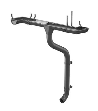 Колено трубы d-90 мм Aquasystem Comfort Полиэстер 0,55 RAL 7024