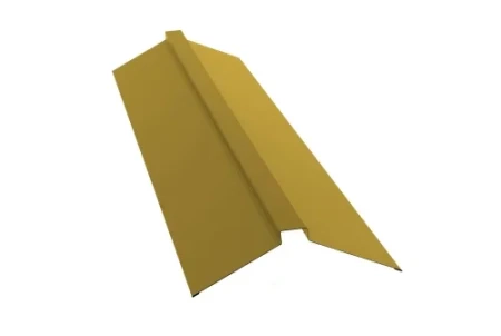 Планка конька плоского Grand Line 115x30x115 0,45 Полиэстер цвет RAL 1018