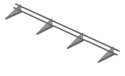 Снегозадержатель Металл Профиль Трубчатый 3 м RoofRetail