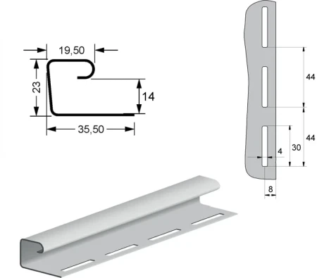 J-профиль Grand Line Tundra береза