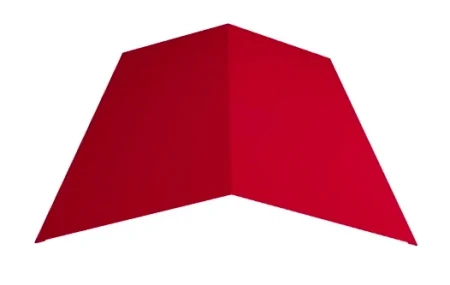 Планка конька плоского простая Металл Профиль 115x115x2000  0,45 Полиэстер цвет RAL 3020