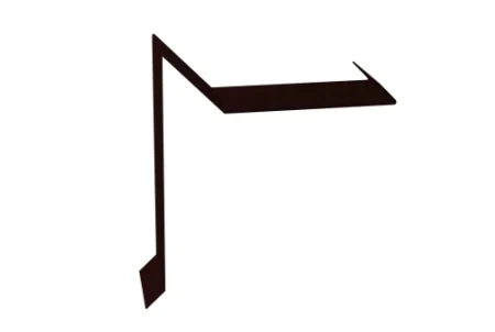 Планка ветровая для мягкой кровли двойная завальцовка Grand Line 60x30x90 0,45 Полиэстер цвет RR 32