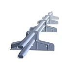 Трубчатый снегозадержатель с кронштейнами для кровли