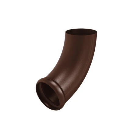 Колено стока (отвод трубы) декорированный d-90 мм Aquasystem Premium Pural Matt 0,6 RAL 8017