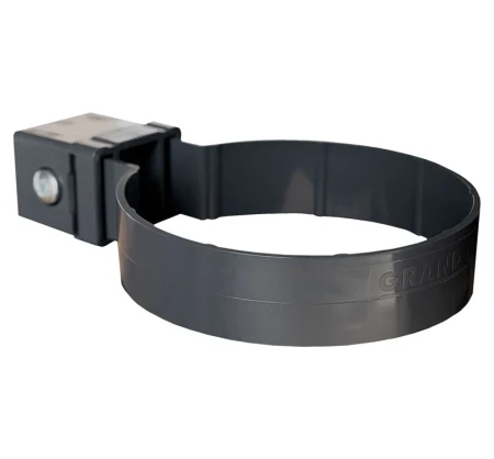 Хомут Kliker трубы d-120 мм ПВХ Grand Line графит RAL 7024