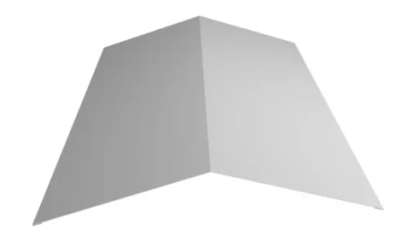 Планка конька плоского простая Металл Профиль 115x115x2000 0,45 Полиэстер цвет RAL 9003