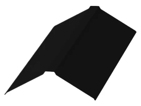 Планка конька плоского Металл Профиль 120x120x2000 0,50 PURMAN цвет RAL 9005