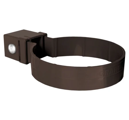 Хомут Kliker трубы d-120 мм ПВХ Grand Line коричневый RR 32