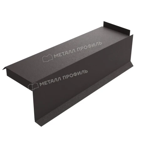 Планка сегментная торцевая правая Металл Профиль 400 мм 0,5 VikingMP E цвет RAL 8019