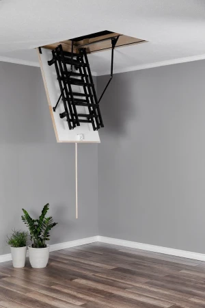 Чердачная люк-лестница Oman Складная 3-х секционная Metal T3 в Санкт-Петербурге фото
