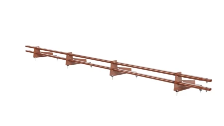 Для металлочерепицы с высокой ступенькой 350 мм Русский Рубеж 3 м RAL 8004