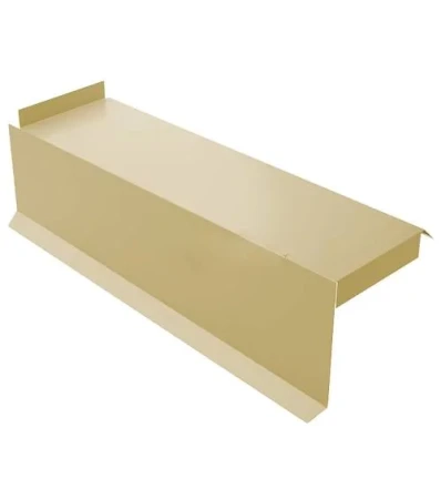 Планка сегментная торцевая левая Металл Профиль 350 мм 0,5 Norman цвет RAL 1014