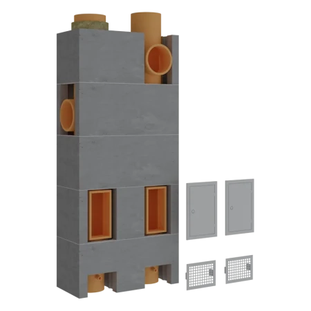 Основание Schiedel Uni 3 пм для двухходового дымохода с вентканалом Ø-160L/200 мм