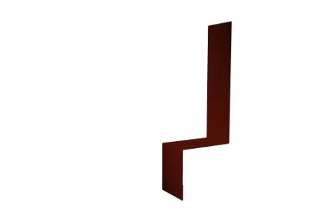 Планка примыкание боковое фальц Grand Line 0,5 Velur цвет RAL 3009