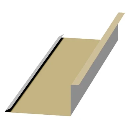 Планка примыкания нижняя Металл Профиль 250x122x2000 0,45 Полиэстер цвет RAL 1014