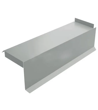 Планка сегментная торцевая правая Металл Профиль 400 мм 0,5 Norman цвет RAL 9006