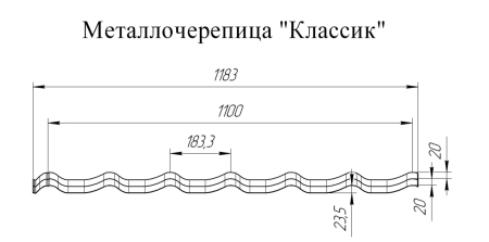Classic полиэстер 0,45 Ral 9006