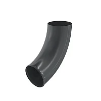 Колено стока (отвод трубы) d-100 мм Аквасистем Премиум PU 0,6 RAL 7024