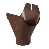 Воронка желоба выпускная d-150x100 мм Аквасистем Премиум PU 0,6 RAL 8017