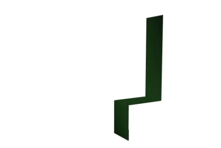 Планка примыкание боковое фальц Grand Line 0,45 Drap цвет RAL 6005