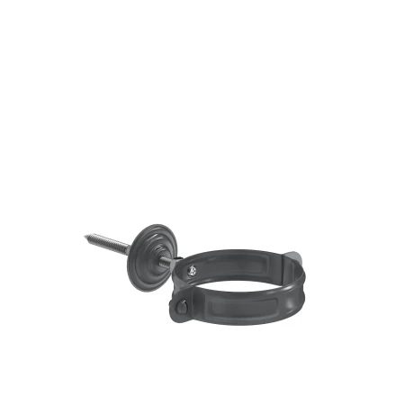 Хомут трубы d-90 мм с комплектом Aquasystem Premium Pural 0,6 RAL 7024