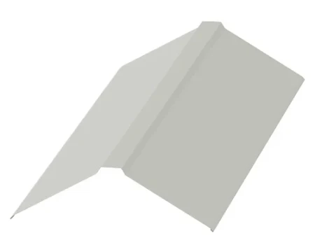 Планка конька плоского Металл Профиль 120x120x2000 0,5 Norman цвет RAL 9003